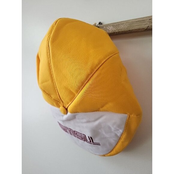 Vintage University SMSU Snapback Yellow Fedora Newsboy Hat Cap Retro - Picture 3 of 7